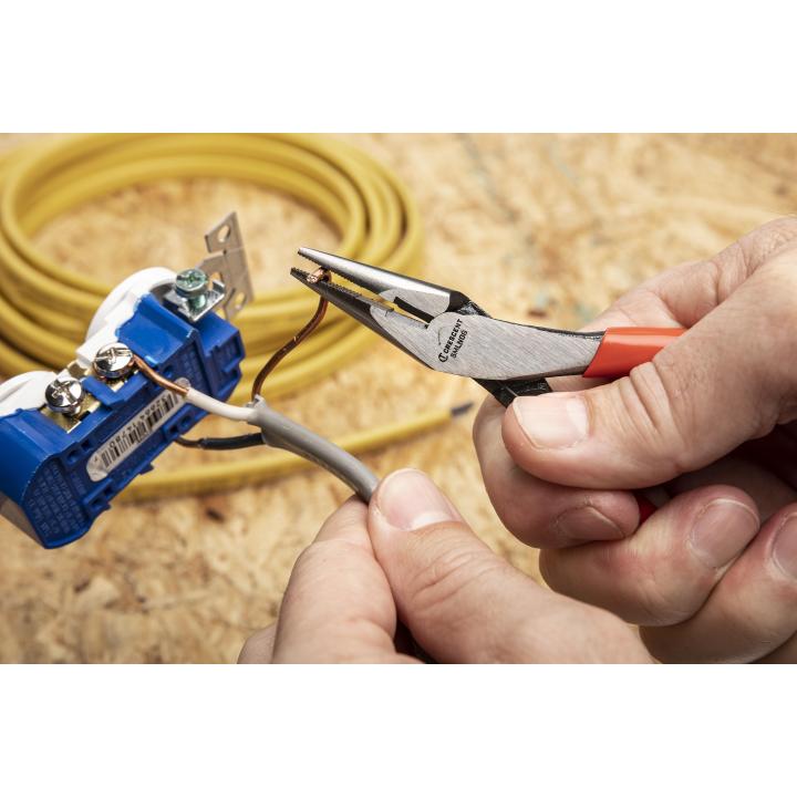 Image of Mini Dipped Handle Long Nose Pliers - Crescent