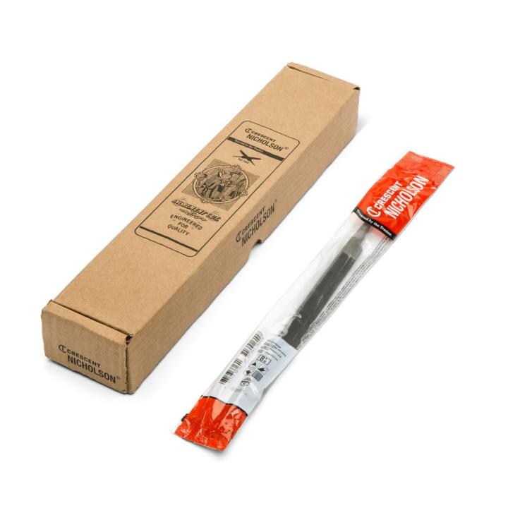 Image of the 16102NNNB showing the cardboard packaging and the single pack file on a white backcround