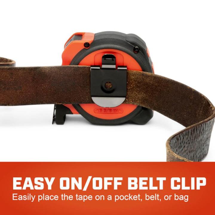 CONTROLTOUCH NITE EYE infographic highlighting the easy on/off belt clip