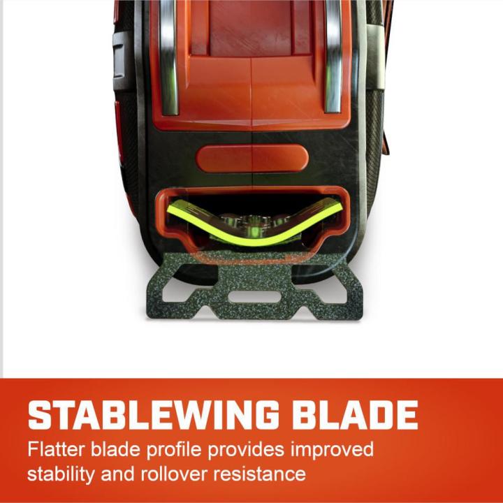 SHOCKFORCE NITE EYE tape measure graphic highlighting the STABLEWING blade