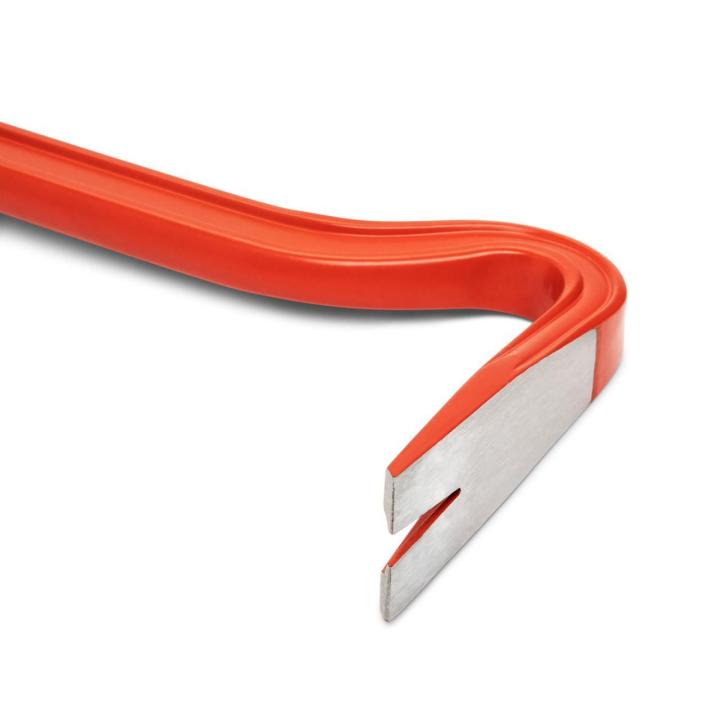 Crescent PB24 24" Steel Wrecking Bar angled with the head to the right side
