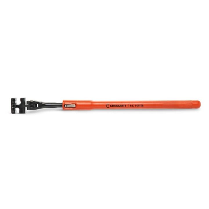 Main image of the RB4 showing the head towards the left side and the rawhide colored handle towards the right side on a white background
