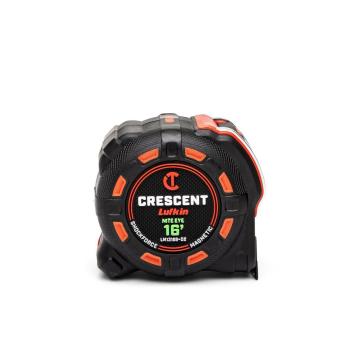 Crescent  LM1316B-02  1-1/4 x 16' SHOCKFORCE NITE EYE Magnetic Tape Measure  facing forward to showcase the front of the tape measure on a white background