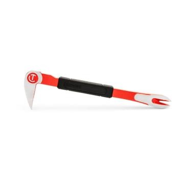 Crescent 9" Nail Puller with black rubber grip on a white background